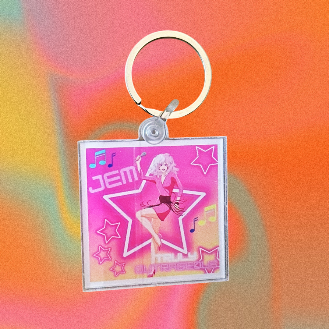 90s Nostalgia Acrylic Keychains – Multiple Designs