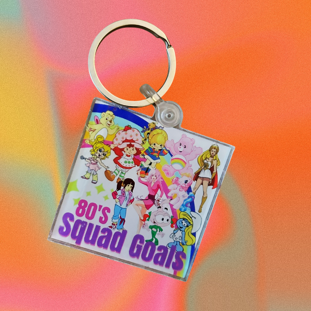 90s Nostalgia Acrylic Keychains – Multiple Designs