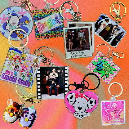 90s Nostalgia Acrylic Keychains – Multiple Designs