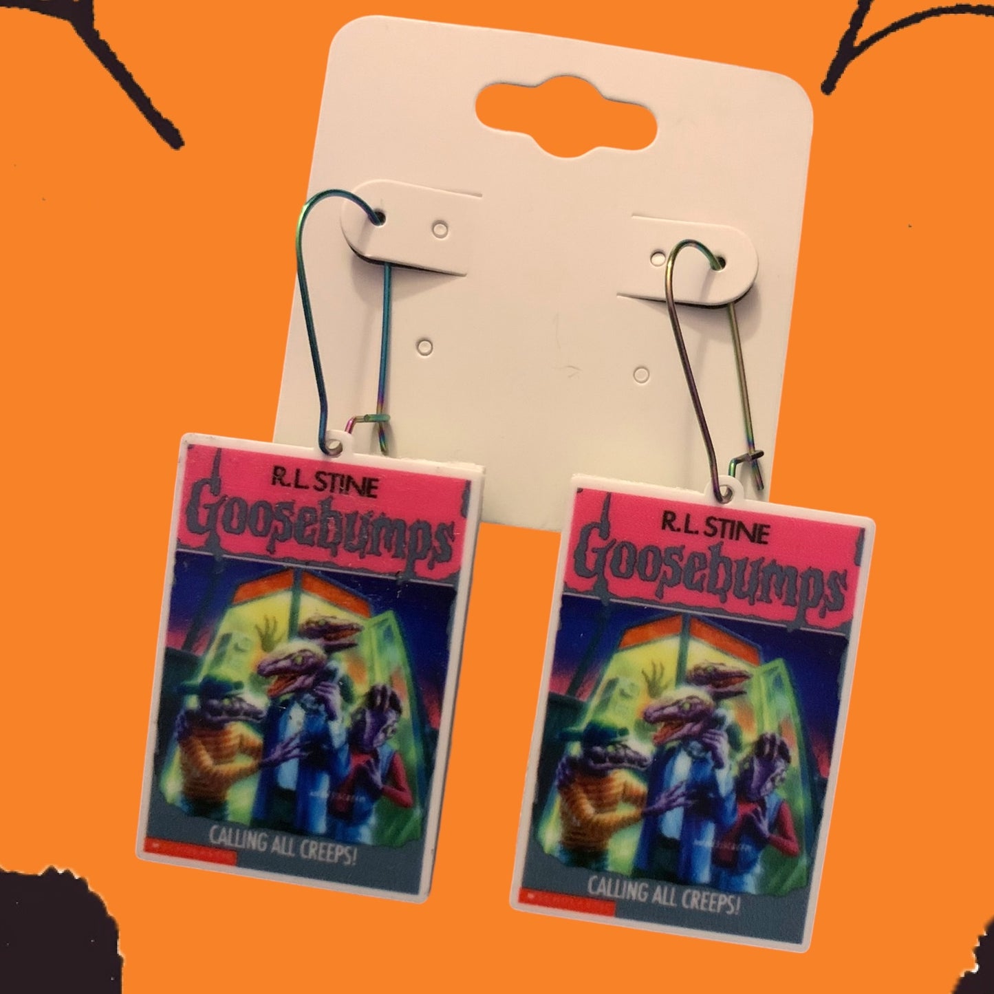 Goosebumps "Calling all Creeps!" Double-sided Earrings