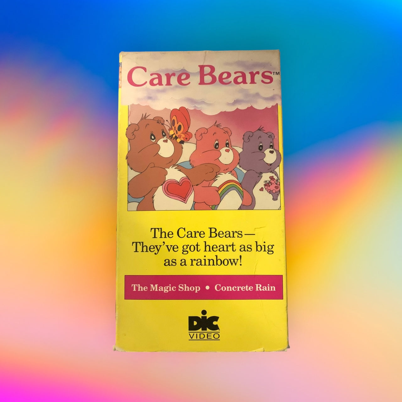 VHS- Care Bears- 1985- THe Magic Shop & Concrete Rain